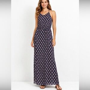 Gap Block Print Maxi Dress S blue/pink
